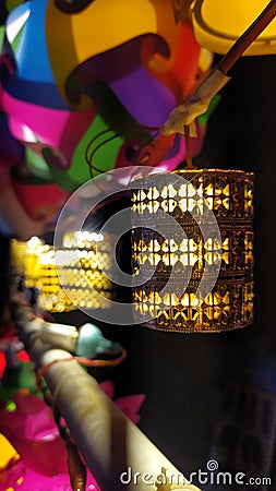 Decorative lamps for Diwali Christmas Eid Stock Photo