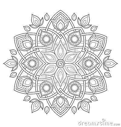 Decorative mandala illustration Vector Illustration