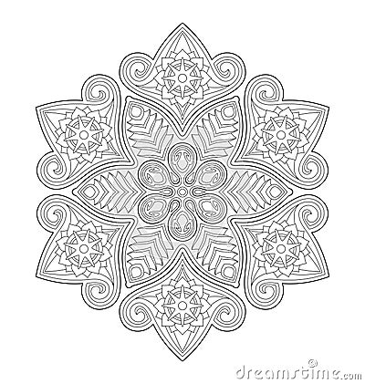 Decorative mandala illustration Vector Illustration