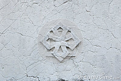 Decorative marble rosette. Background texture Stock Photo