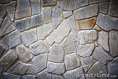 Decorative masonry. Stone wall brick background Stock Photo