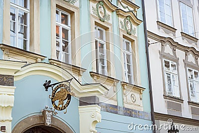 Decorative moldings on the walls Editorial Stock Photo