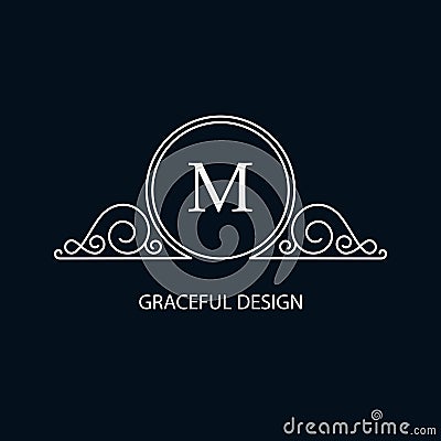 Decorative monogram Vector Illustration