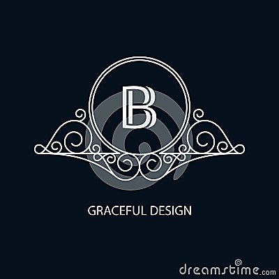 Decorative monogram Vector Illustration