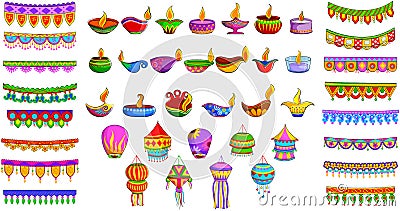 Decorative object for Indian festival Vector Illustration