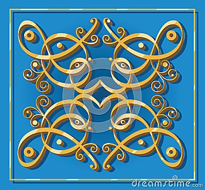Decorative oriental element Vector Illustration
