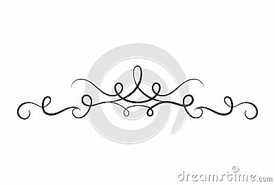 Decorative ornament art ornamental swirly pattern victorian panel Stock Photo