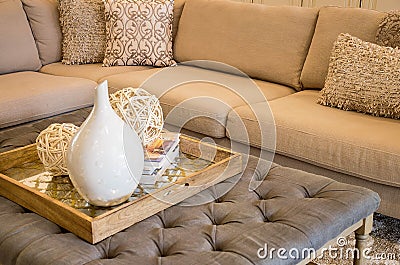 Decorative Ottoman Stock Photo