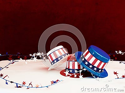 Decorative patriotic hats Stock Photo