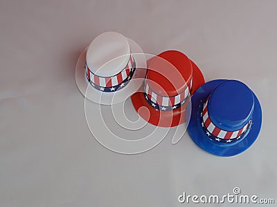 Decorative patriotic hats Stock Photo