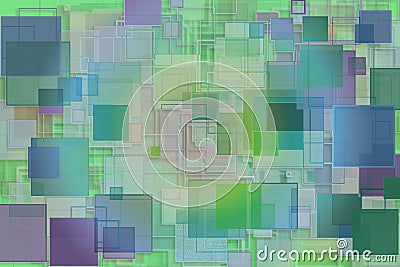 Decorative and pattern shape illustrations. Random, generative, Stock Photo