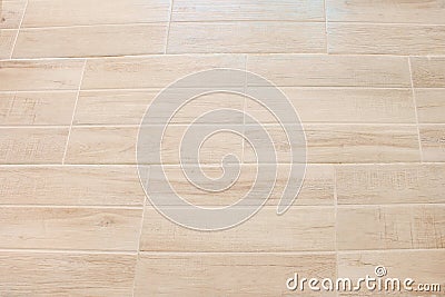Decorative patterns of clean light brown laminate parquet floor texture for background , horizontal Stock Photo