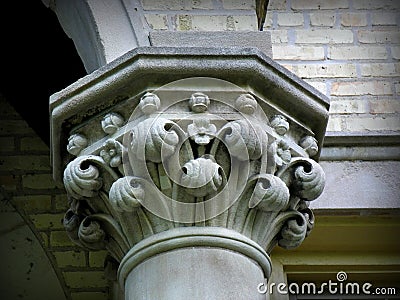 Decorative Pillar Stock Photo