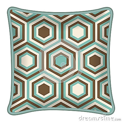 Decorative pillow Vector Illustration