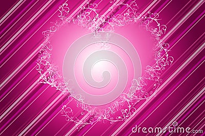 Decorative Pink Heart Stock Photo