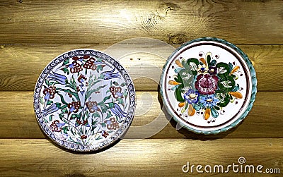 Decorative plates Stock Photo