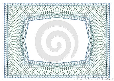 Decorative rectangular frame Vector Illustration