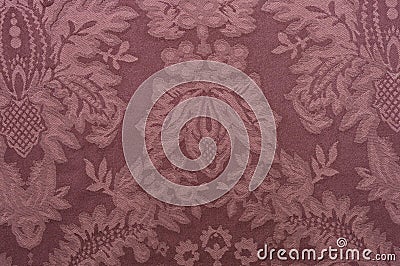 Decorative red fabric pattern Stock Photo