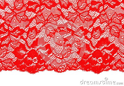 Decorative red lace Stock Photo