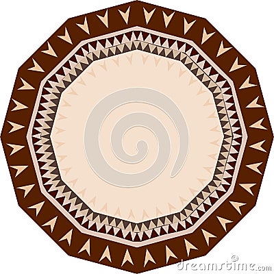 Decorative round frame Stock Photo