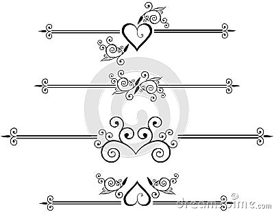 Decorative Rule lines Vector Illustration