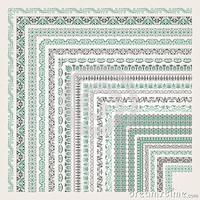 Decorative seamless border Vector Illustration