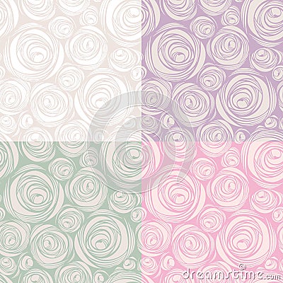 Decorative seamless patterns Vector Illustration