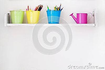 Decorative shelf Stock Photo