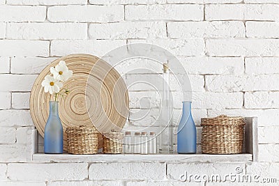 Decorative shelf Stock Photo