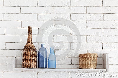 Decorative shelf Stock Photo