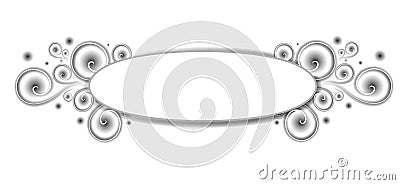 Decorative Spirals Web Logo Stock Photo