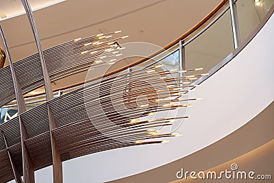 A Decorative Spray Of Light At A Shopping Centre Editorial Stock Photo