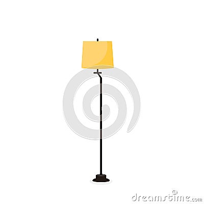 Decorative Standing Lamp Light Furniture Illustration Vector Illustration