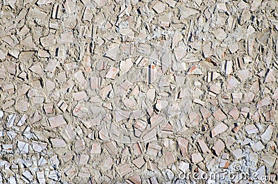 Decorative stucco wall of the house Stock Photo