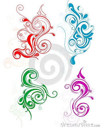 Decorative swirls Vector Illustration