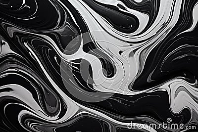 Decorative swirls morphing abstract fluid art. Colorful artistic texture. Generative AI Stock Photo