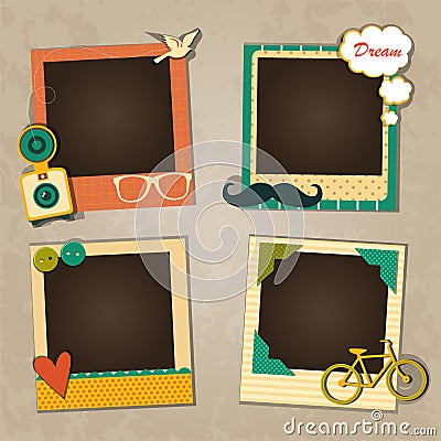 Decorative template frame Vector Illustration