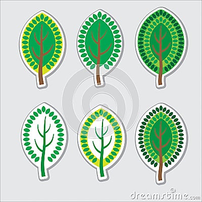 Decorative Tree Vector Illustration