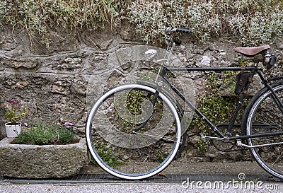 Decorative vintage bicycle Stock Photo