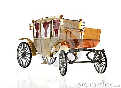 Decorative vintage carriage Stock Photo