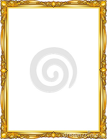 Decorative vintage frames and borders set,photo frame with corner line Stock Photo