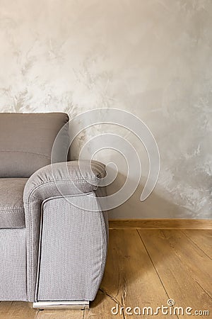 Decorative wall plaster idea Stock Photo