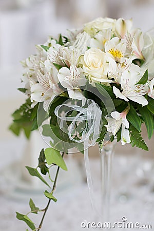 Decorative wedding bouquet Stock Photo