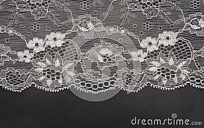 Decorative white lace Stock Photo