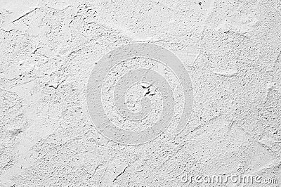 Decorative white plaster texture, seamless background. Grungy concrete wall, high detailed fragment stone wall. Cement Stock Photo