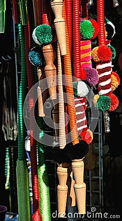 Decorative woven pipes for a hookah Stock Photo