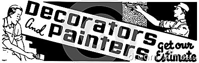 Decorators And Painters Vector Illustration