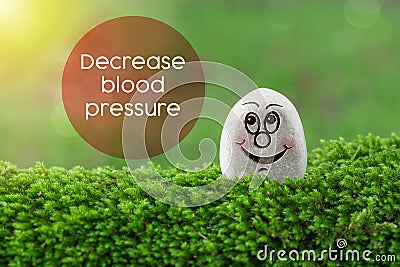 Decrease blood pressure Stock Photo
