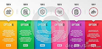 Decreasing graph, Checklist and Delivery shopping icons set. Vector Vector Illustration