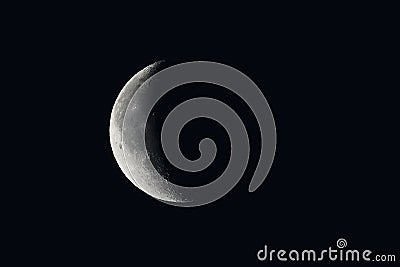 Decreasing moon Stock Photo
